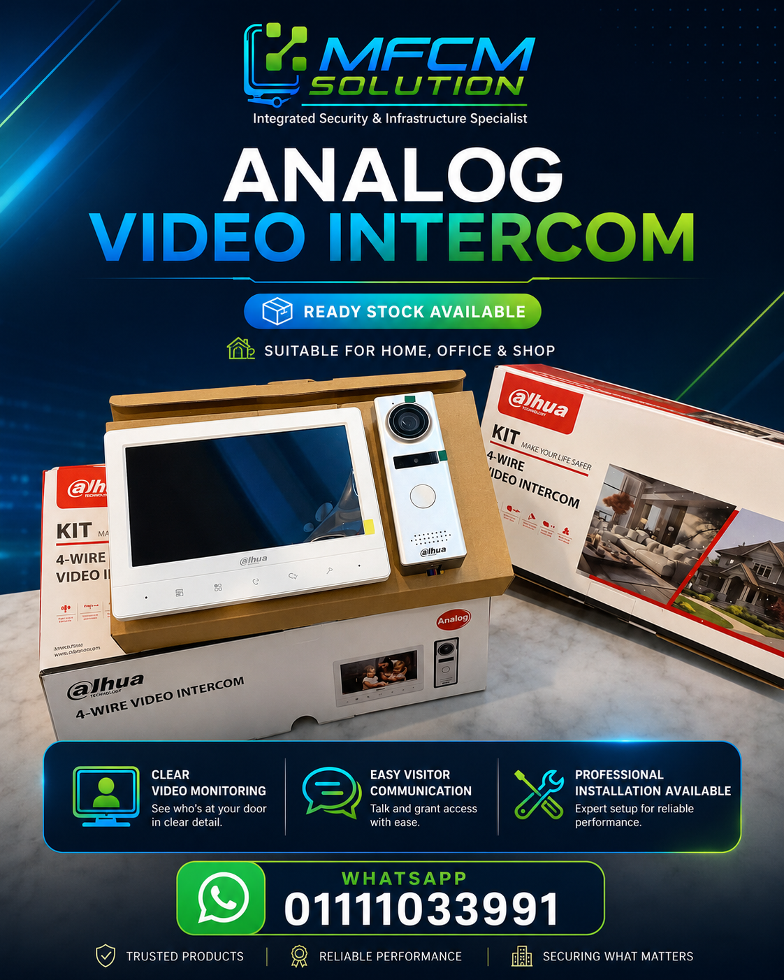 Analog video intercom