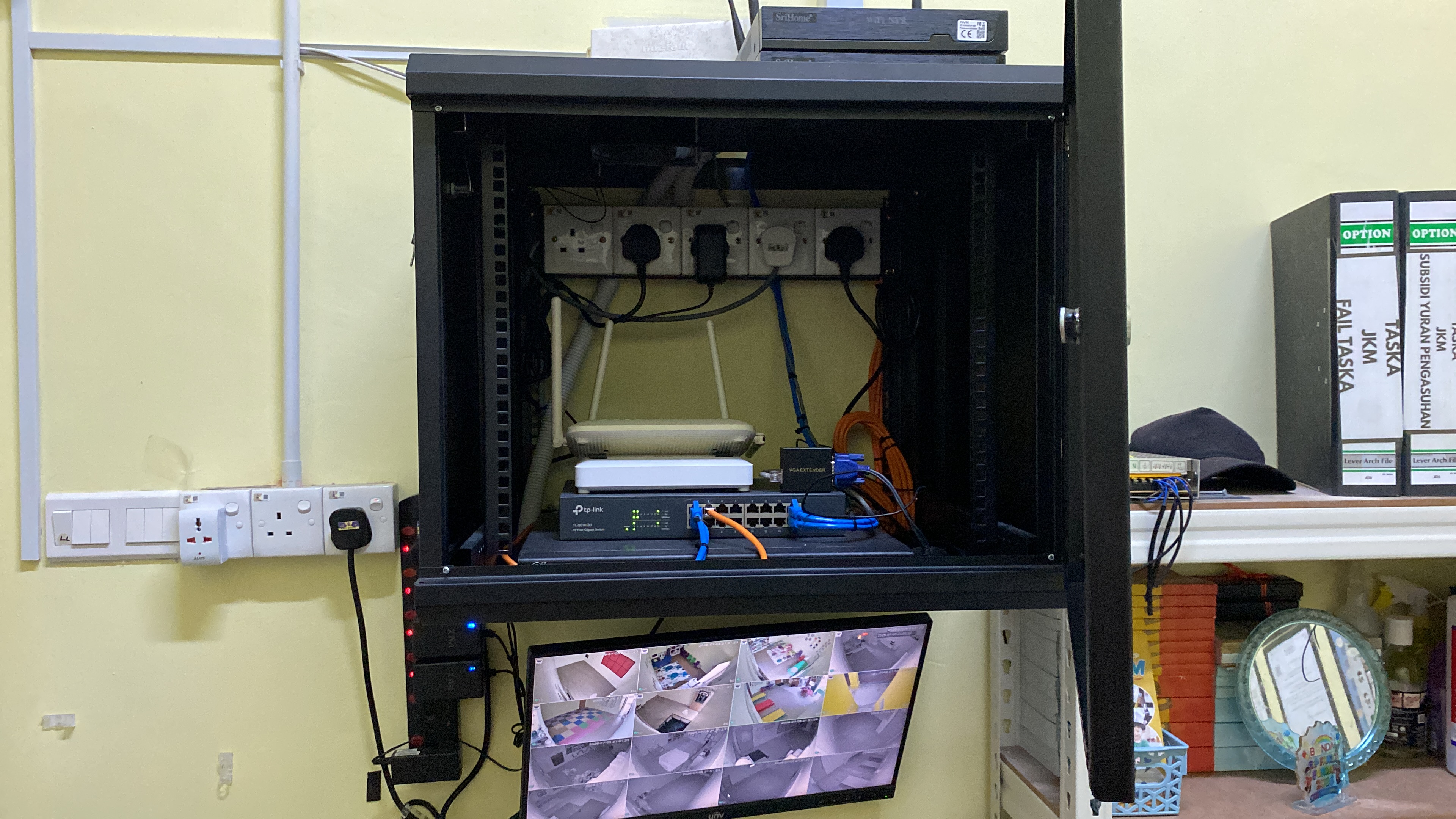 Bonda Learning Center MITC Melaka network CCTV installation by MFCM Solution