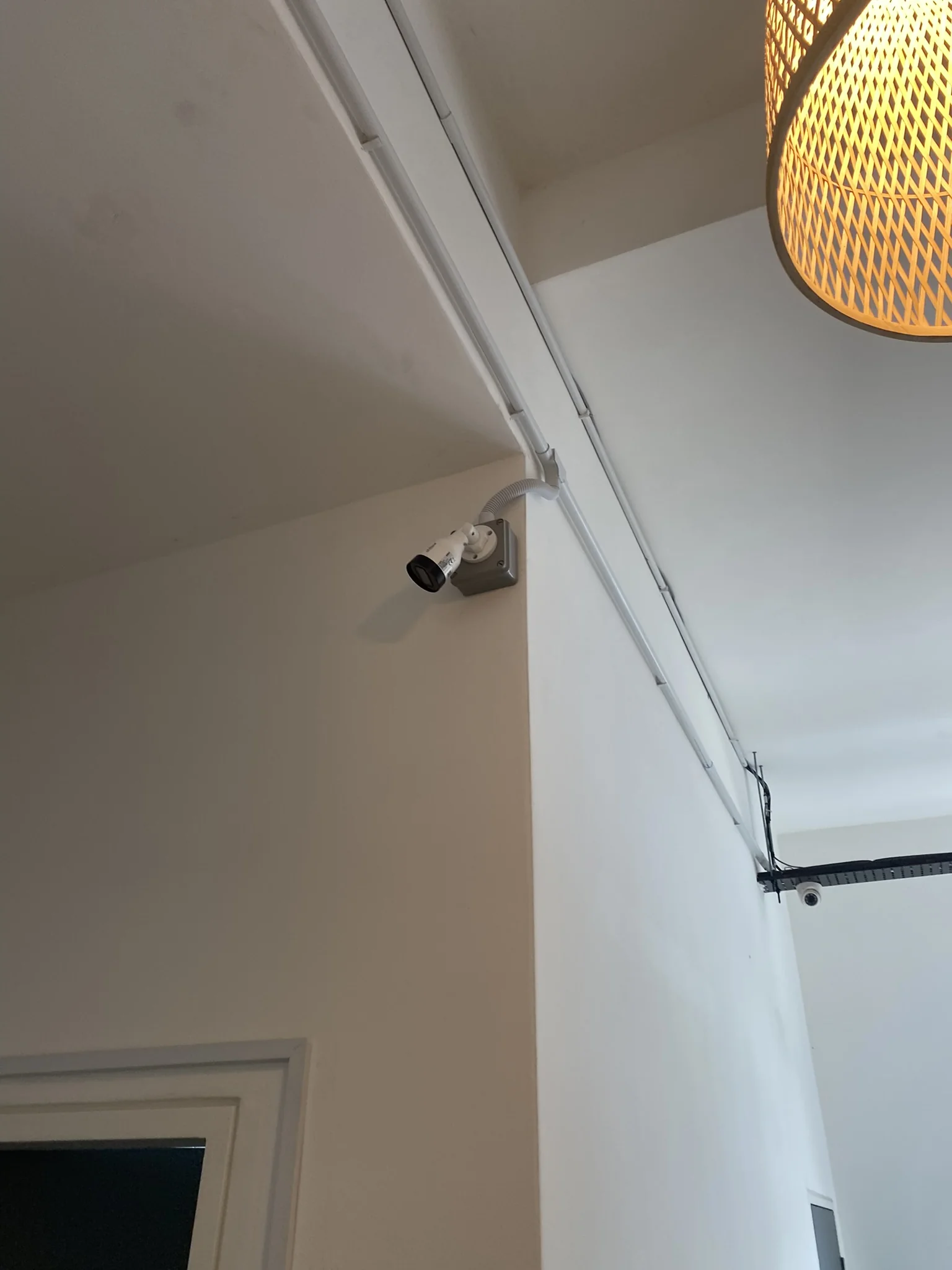 Installed CCTV camera view 1