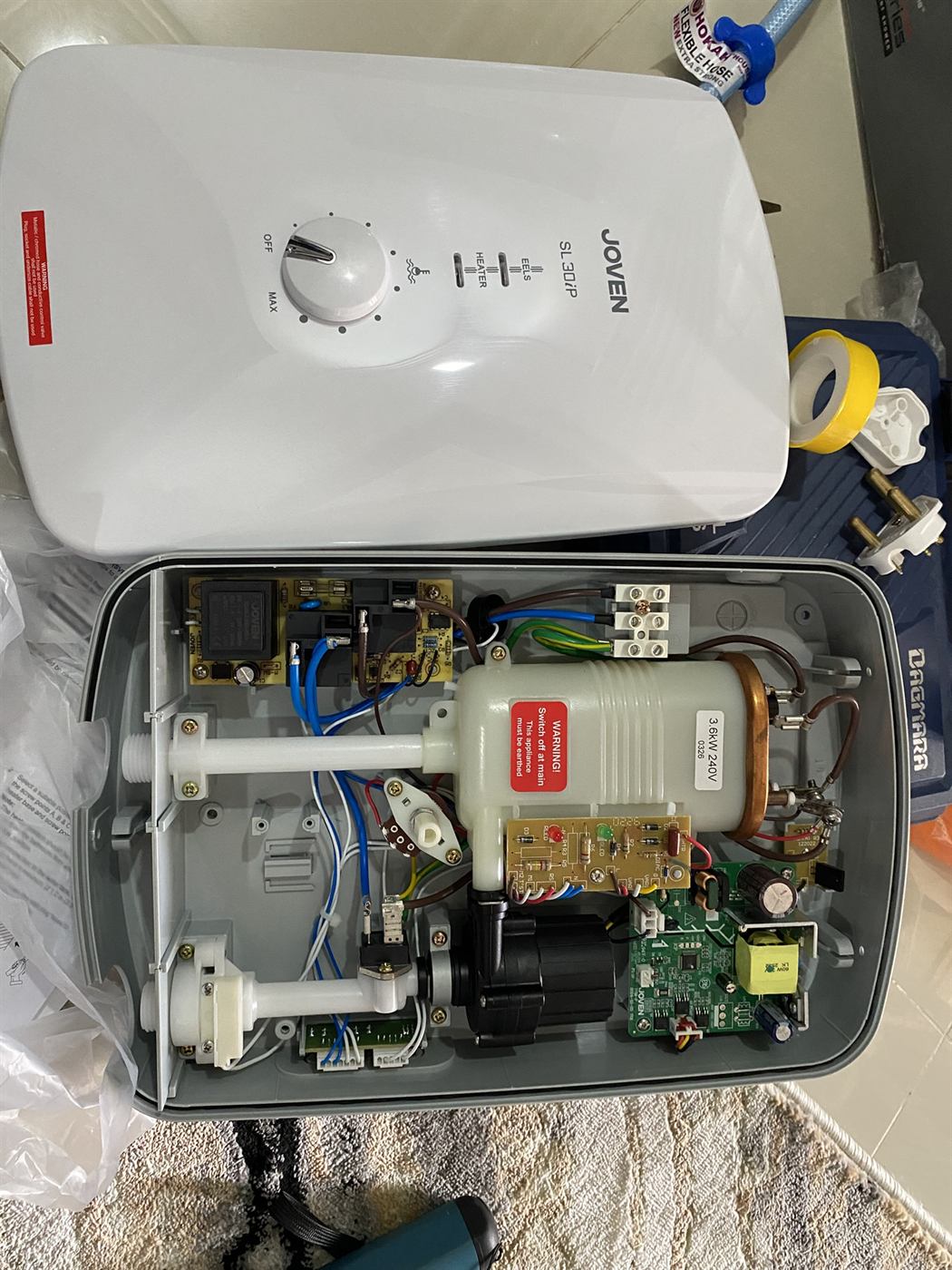 Water heater wiring inspection